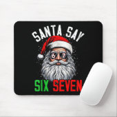 Cool Santa Says Six Seven Funny Christmas 67 Meme マウスパッド (マウス)