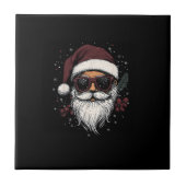 Cool Santa with Sunglasses Christmas タイル (正面)