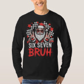 Cool Santa with sunglasses - Six Seven BRUH Tシャツ (正面)