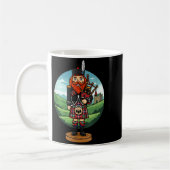 Cool Scottish Nutcracker Bagpes コーヒーマグカップ (左)