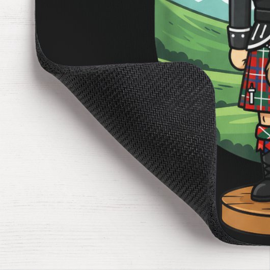 Cool Scottish Nutcracker Bagpes マウスパッド (コーナー)