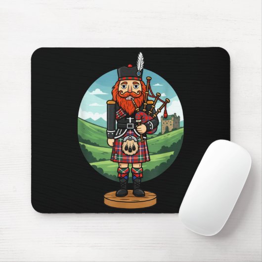 Cool Scottish Nutcracker Bagpes  マウスパッド (マウス)
