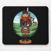 Cool Scottish Nutcracker Bagpes  マウスパッド (正面)