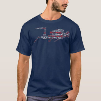 Cool Scuba Diving Dad TFun Gift For Diver Fathers Tシャツ