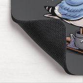 Cool Seagull On Skis - Nordic Winter Seagulls Aprè マウスパッド (コーナー)