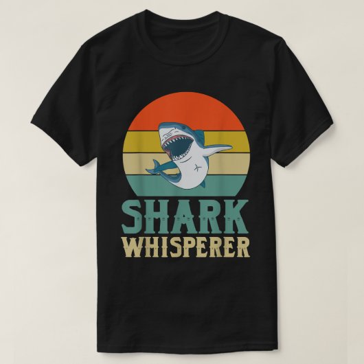 Cool Shark Whisperer Outfit Love Sharks Tシャツ (デザイン正面)