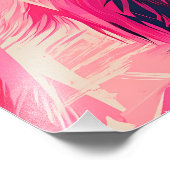 Cool Siberian Husky dog with sunglasses フォトプリント (角)