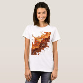 Cool Silver ABSTRACT ART Statement Tee v4 Tシャツ (正面フル)