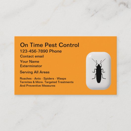 Cool Simple Pest Control Services 名刺 (正面)