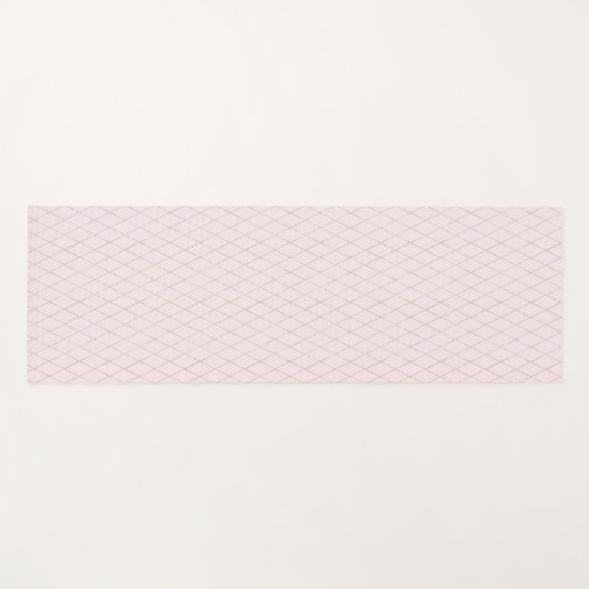Cool Simple Pink Diamond Pattern ヨガマット (正面(横))