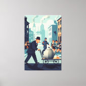 Cool Sir Winston Churchill  キャンバスプリント (正面)