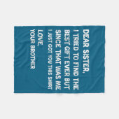 Cool Sister Dear I Tried Find フリースブランケット (正面(横))