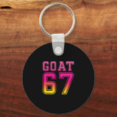 Cool Six Seven 6 7 Ice-cream Goat 67 Meme Rizz Fun キーホルダー (正面)