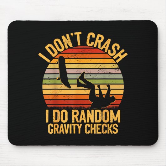 Cool Skateboarding Lover Men Women Kids Skater Ska マウスパッド (正面)