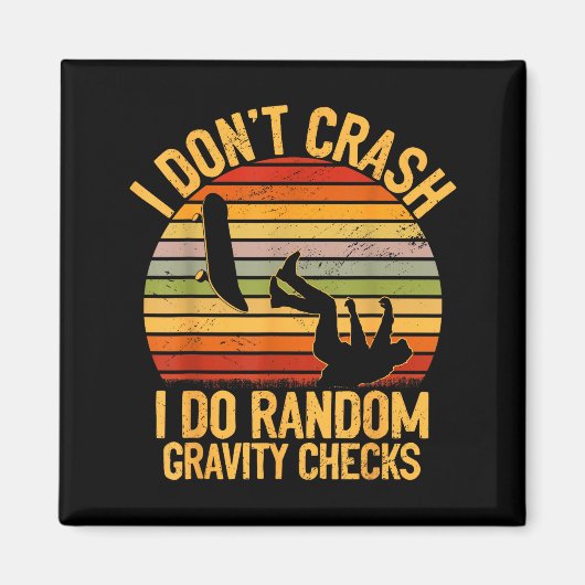 Cool Skateboarding Lover Men Women Kids Skater Ska マグネット (正面)