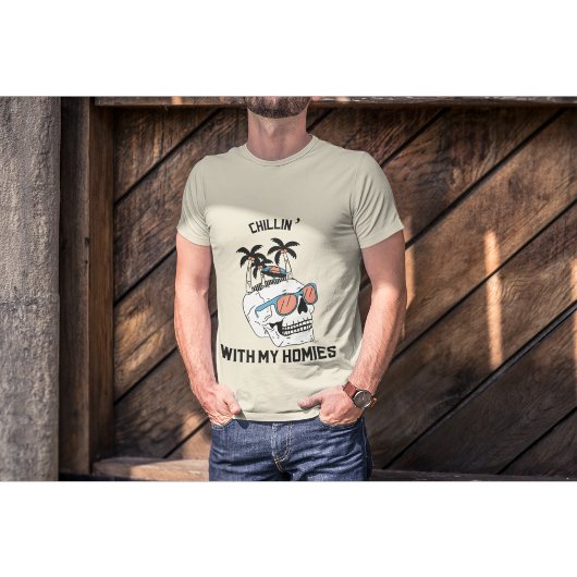 Cool Skull with Sunglasses | Funny Halloween  Tシャツ