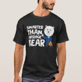 Cool Smarter Than Average Bear Polar Bear Tシャツ (正面)