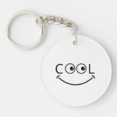 Cool Smiley Face Keychain キーホルダー (正面)