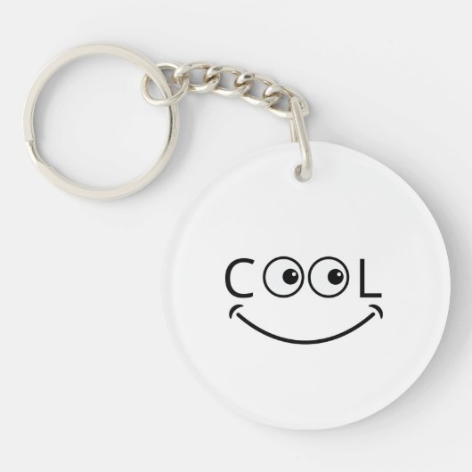 Cool Smiley Face Keychain キーホルダー (正面)
