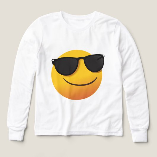Cool Smiley Sweatshirt | Fun Emoji Graphic Design (デザイン正面)