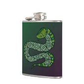 Cool Snake Metallized Tribal Art フラスク (左)