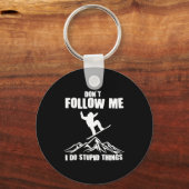 Cool Snowboarding Art For Men Women Snowboard Snow キーホルダー (正面)