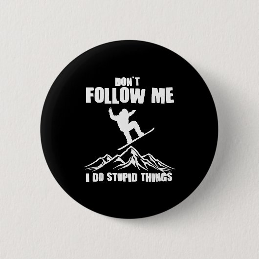 Cool Snowboarding Art For Men Women Snowboard Snow 缶バッジ (正面)