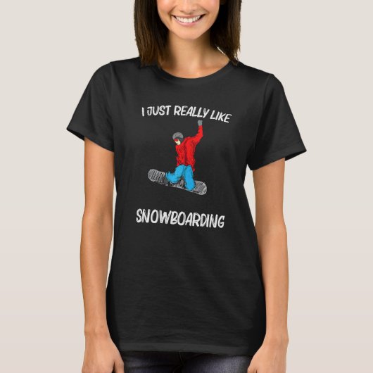 Cool Snowboarding For Men Women Snowboard Snow Win Tシャツ (正面)