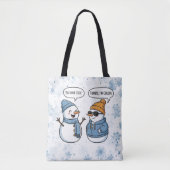 Cool Snowman Friends トートバッグ (正面)