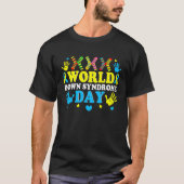 Cool Socks World Down Syndrome Awareness Supporter Tシャツ (正面)