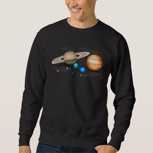 Cool Solar System for Men Women Kids スウェットシャツ (正面)