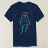 Cool space eplorer shuttle astronaut earth tシャツ (デザイン正面)
