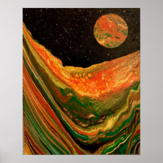 Cool space poster, sci-fi poster ポスター