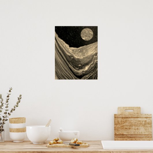 Cool space poster, sci-fi poster ポスター (キッチン)