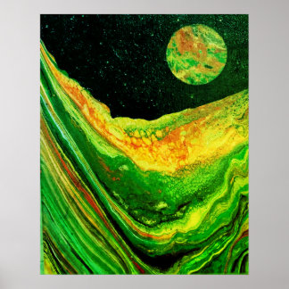 Cool space poster, sci-fi poster ポスター