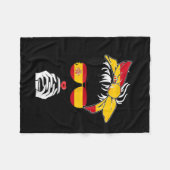 Cool Spanish Coffee Mama Mom Girl Sis Aunt Spain F フリースブランケット (正面(横))