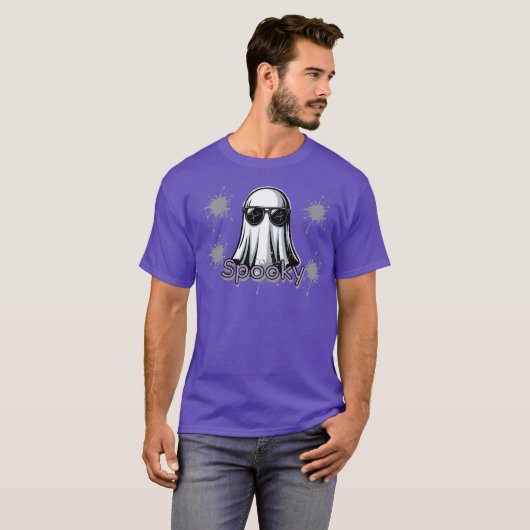 Cool Spooky Ghost T-Shirt Tシャツ (正面フル)