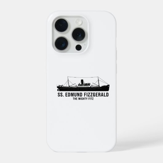 Cool SS Edmund Fitzgerald Mighty Fitz Great Lakes  iPhoneケース (裏面)
