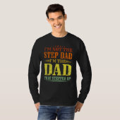 Cool Step Up Dad For Men Father World s Best Stepd Tシャツ (正面フル)