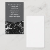 Cool Stone Look Vertical Business Cards 名刺 (正面/裏面)