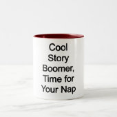 Cool storyが来る、昼寝の時間 ツートーンマグカップ (中央)