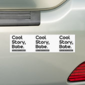 Cool storyの可愛い人は、今します私にサンドイッチを行きます バンパーステッカー (車上)