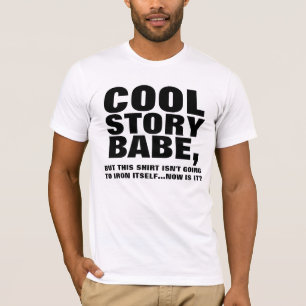 COOL STORYの可愛い人は、私にアイロンをかけます Tシャツ