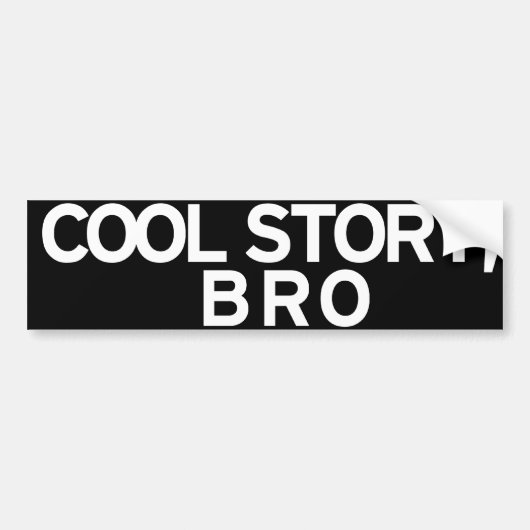 cool storyのbroのバンパーステッカー バンパーステッカー (正面)