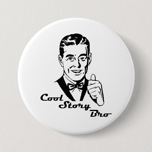 Cool storyのBroのヴィンテージのレトロ 缶バッジ (正面)