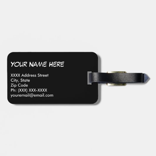 Cool storyのBroの荷物のラベル ラゲッジタグ (裏面横)