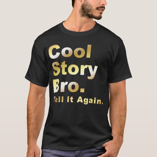 Cool storyのBroの金ゴールド Tシャツ (正面)