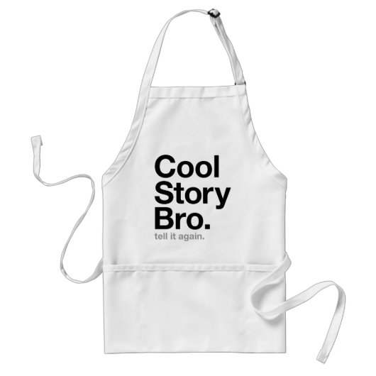 cool storyのbro。 それを再度言って下さい スタンダードエプロン (正面)