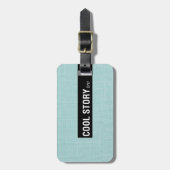 Cool storyブラッおもしろいグラゲージタグ ラゲッジタグ (正面縦)