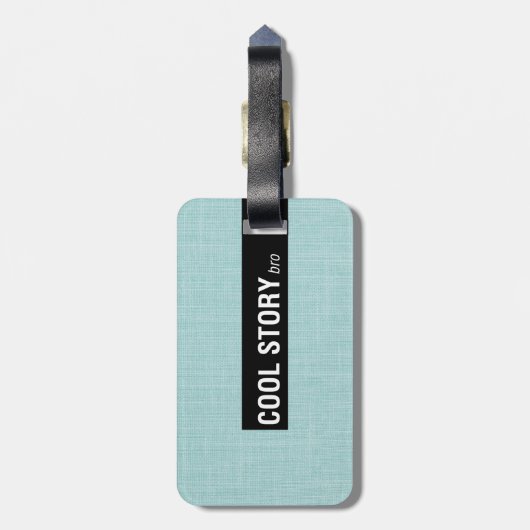 Cool storyブラッおもしろいグラゲージタグ ラゲッジタグ (裏面縦)
